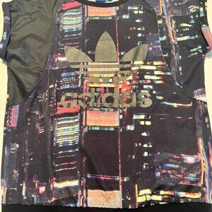 Adidas Short-Sleeve City Print Sweater